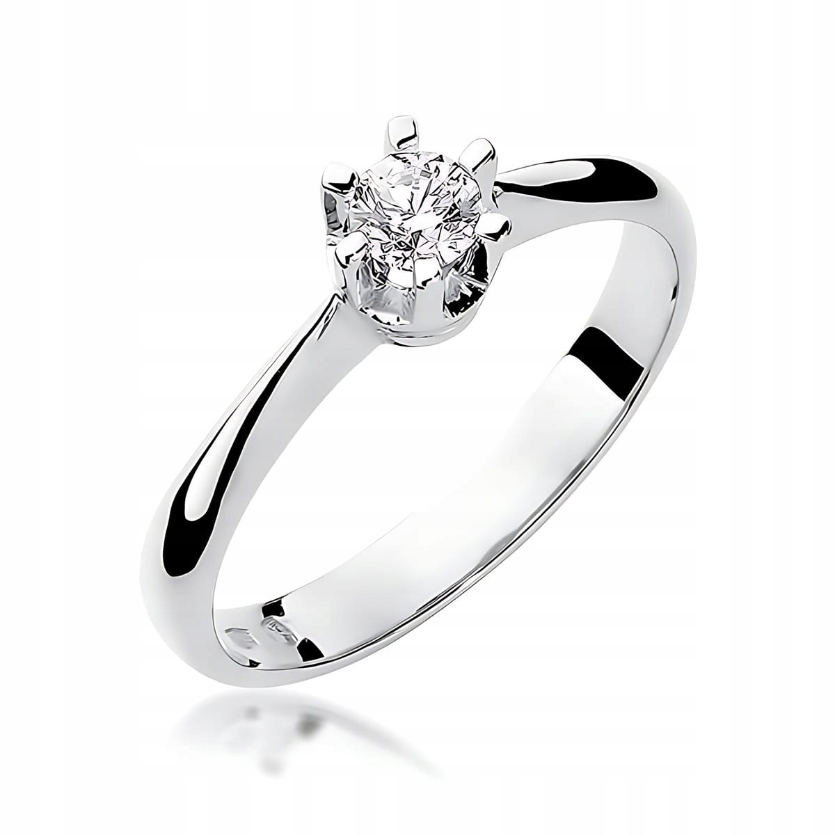 Prstýnek Zlatý 585 s laboratorním diamantem 0.25 ct r13