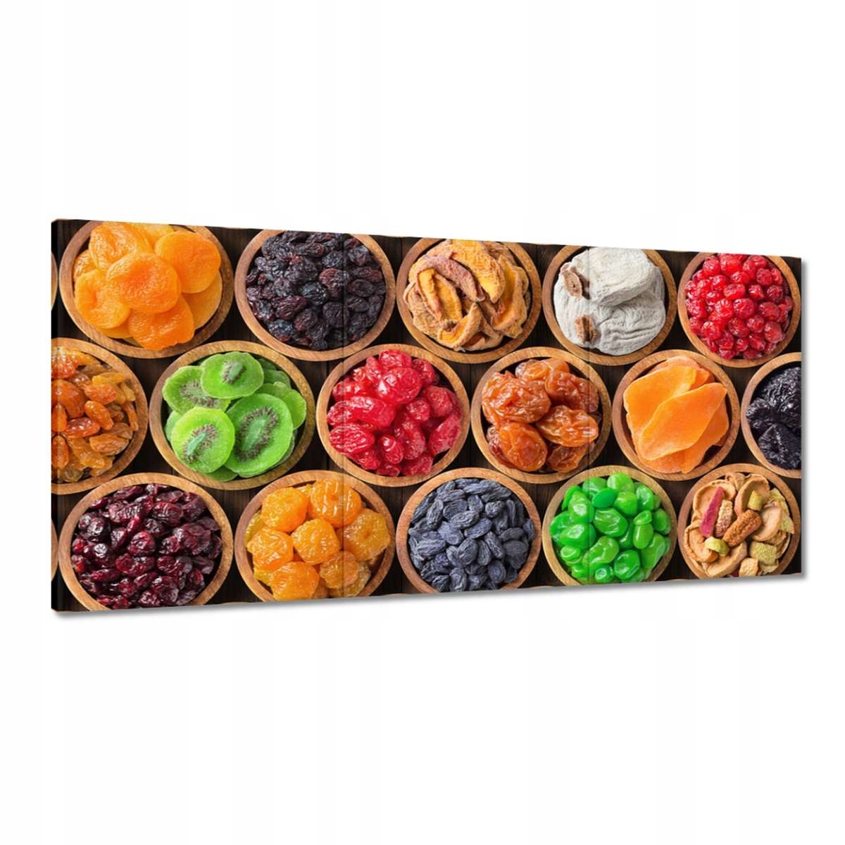 Obrazy 180x90 Sušené ovocie v miskách
