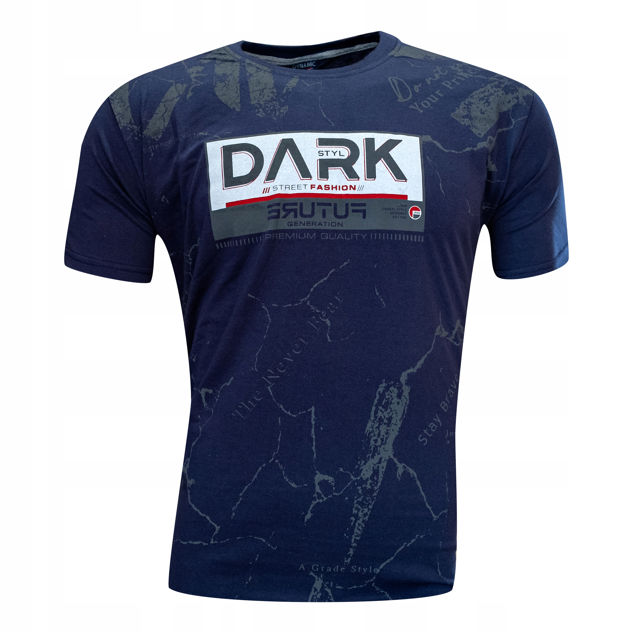 

D Koszulka Męska T-shirt Granatowy roz XXL Bawełna