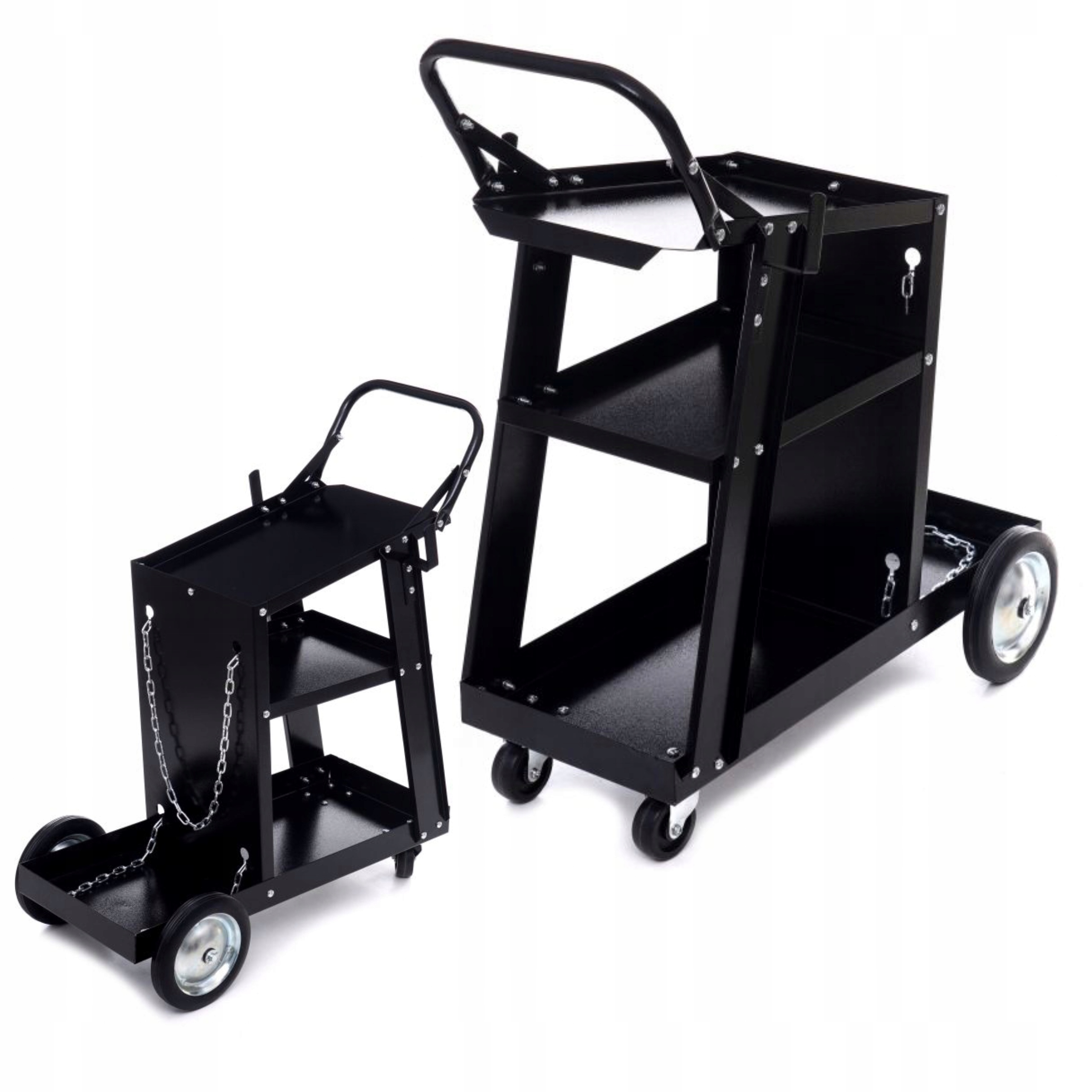 WÓZEK SPAWALNICZY DO SPAWAREK Z PÓŁKĄ NA BUTLE STABILNY MIG MAG MMA TIG