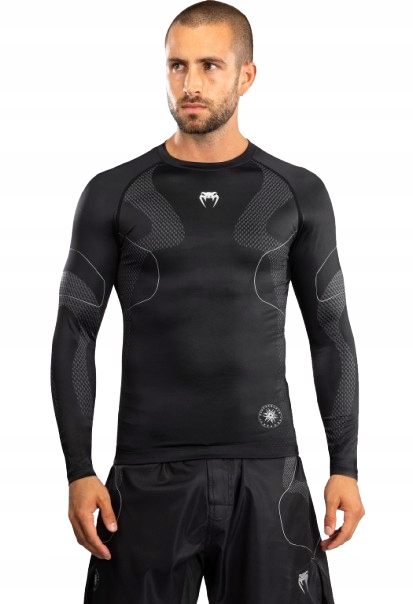 Venum Nexus Rashguard Long Sleeves Długi Rękaw Black/Silver XL