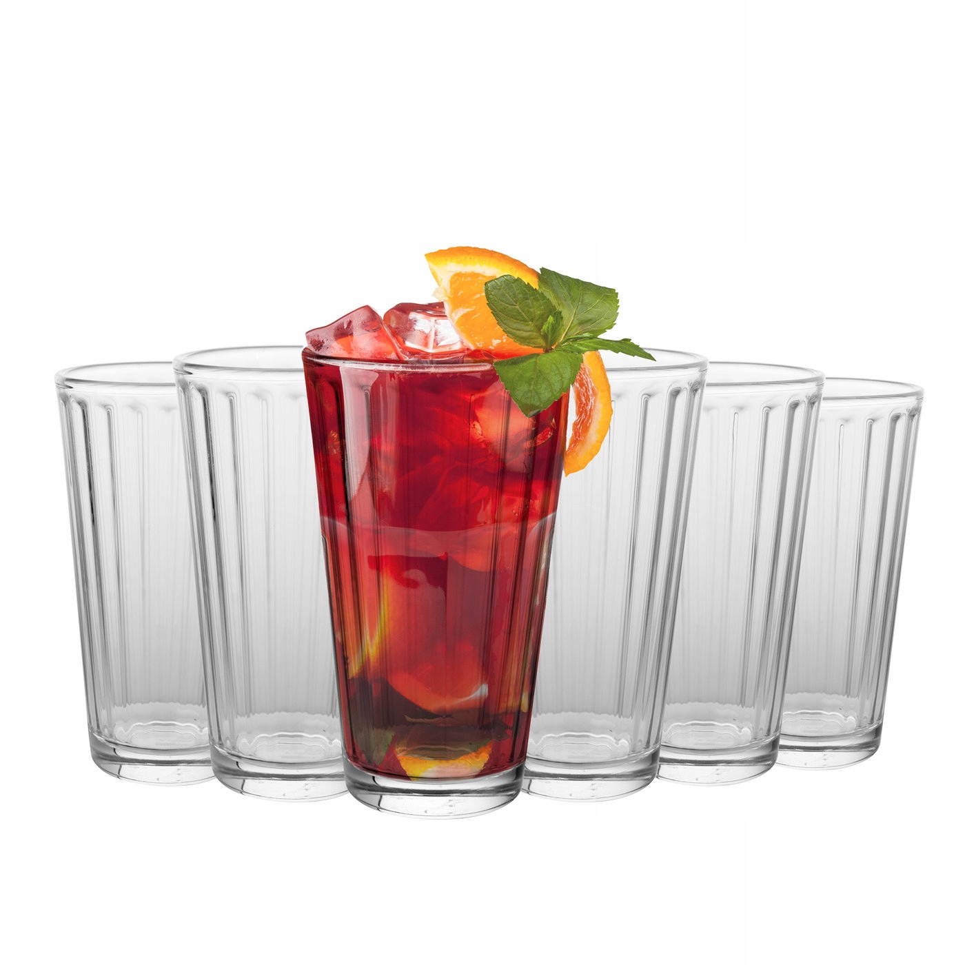 

Zestaw szklanek Prążki 380 ml 6 sztuk