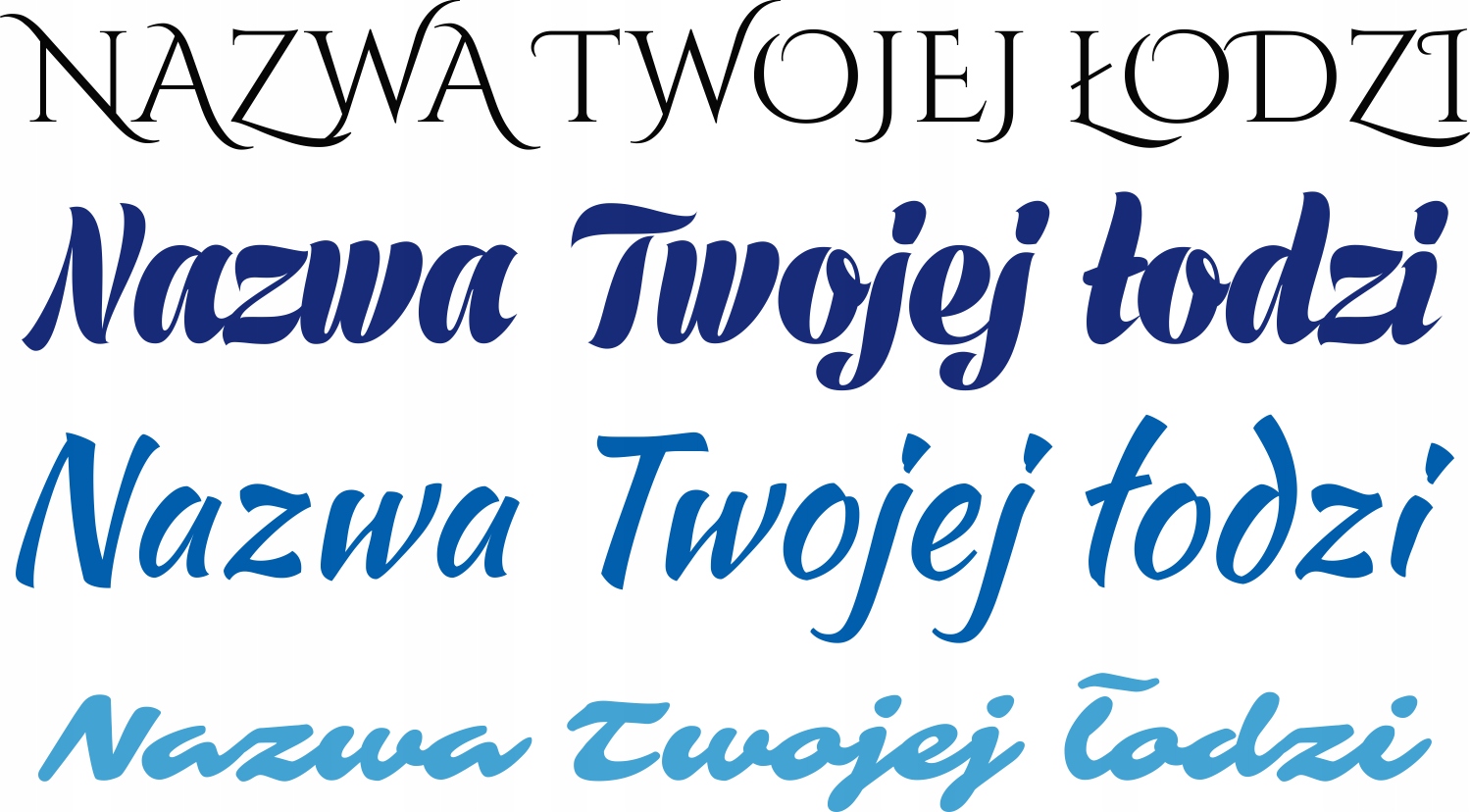 

2x Nazwa Łodzi naklejki łódź żaglówka jacht