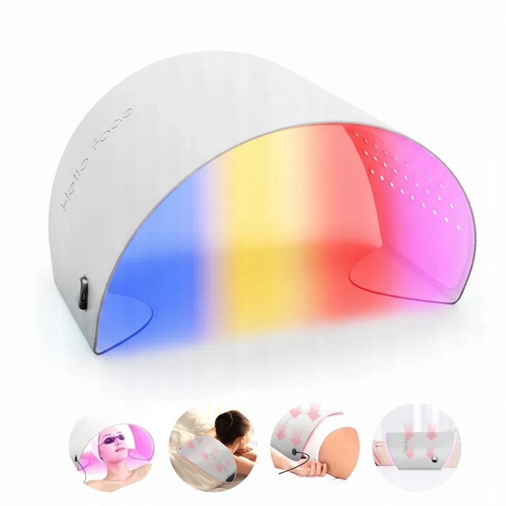 Led maska Hello Face L6 Lampa Fotonová terapie světlem 720 Led 24W Premium