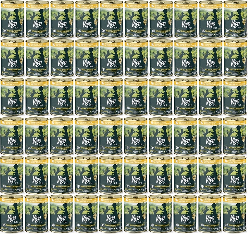 Levně Vigo krůta s kachnou mokré krmivo pro kočky 415 g 60 ks