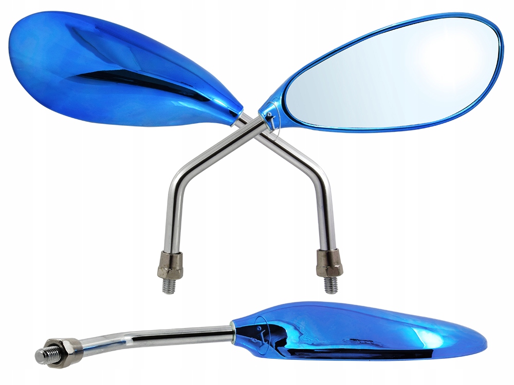 

Lusterka Motocyklowe Łezka Niebieskie M8 MP103-1