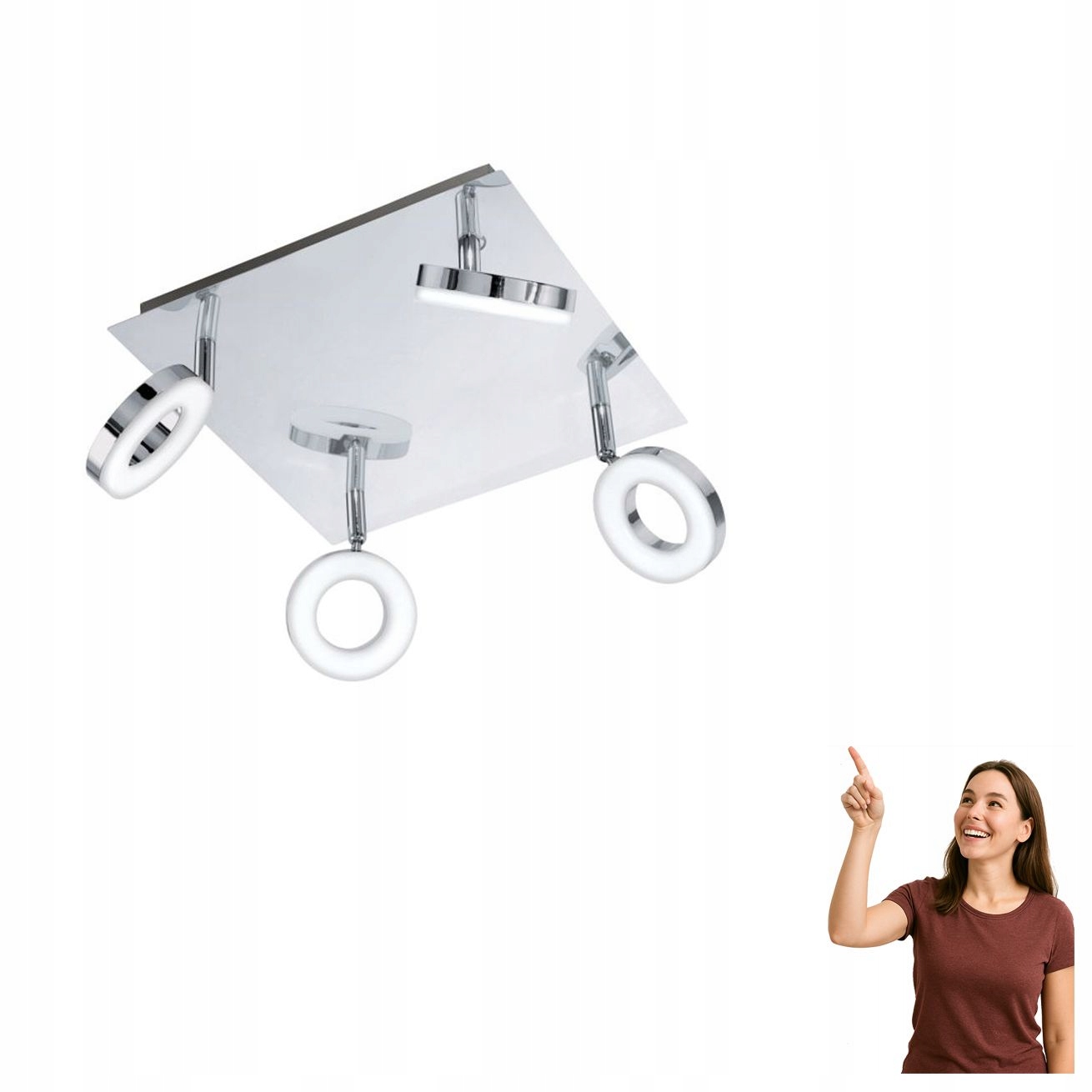 Koupelnová spotová Led lampa 4x3,8W Gonaro 94763 Eglo