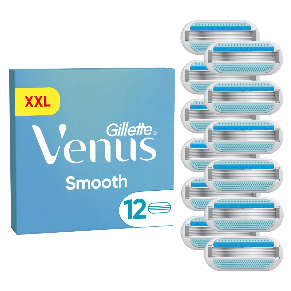 Gillette Venus Smooth Wkłady do maszynki, 12 sztuk