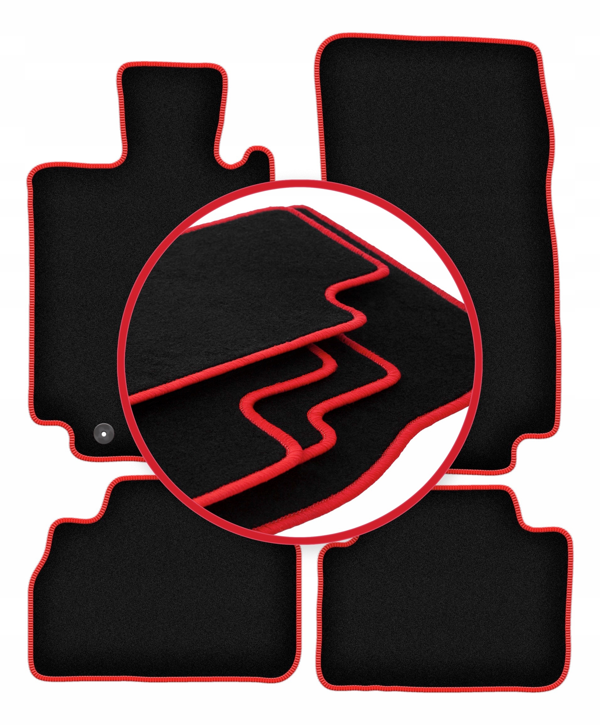 Automobilové velurové koberce Lux pro Mercedes S W220 sedan, krátké (1998-200