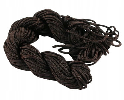 szn117 Sznurek pleciony nyl. 1,5mm 18m czekoladowy