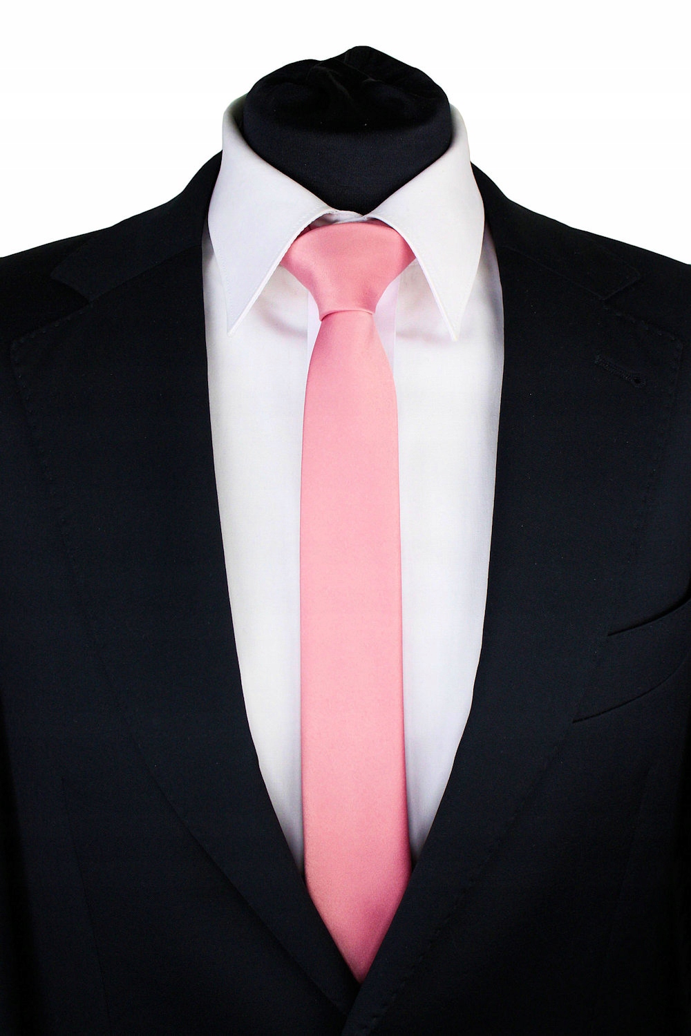 KRAWAT MĘSKI WĄSKI SLIM ŚLEDŹ 5 cm BRUDNY RÓŻ