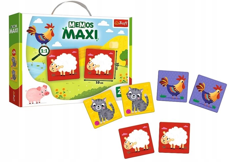 GRA MEMOS MAXI ZWIERZETA NA FARMIE TREFL 02266