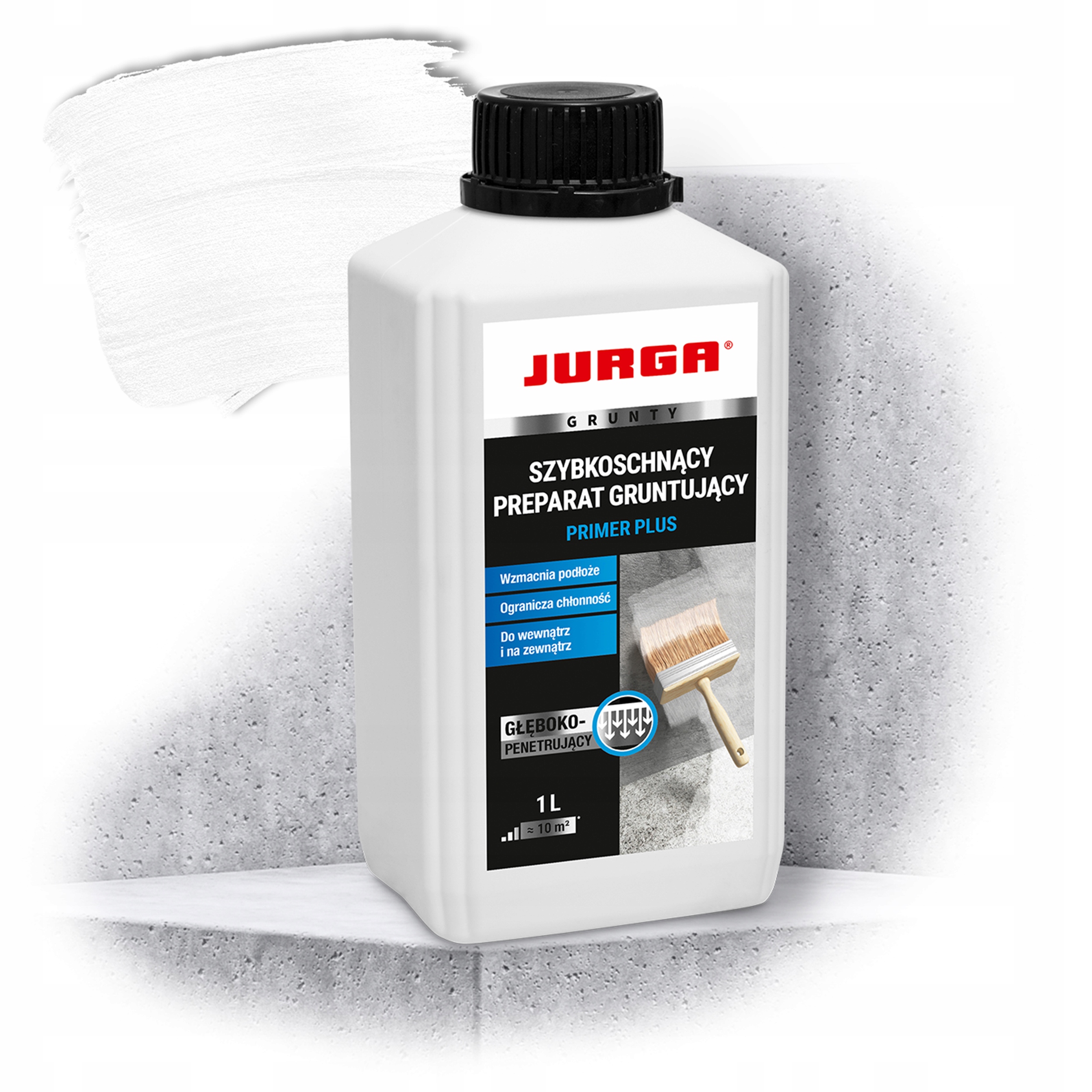 PRIMER PLUS Szybkoschnący Głęboko Penetrujący Grunt JURGA 1L