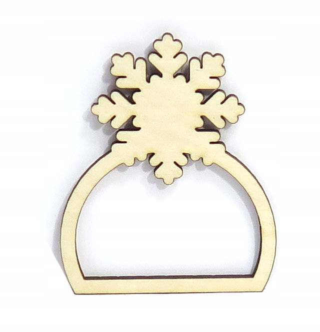 

Obrączka Na Serwetki Drewniana Świąteczna MC33