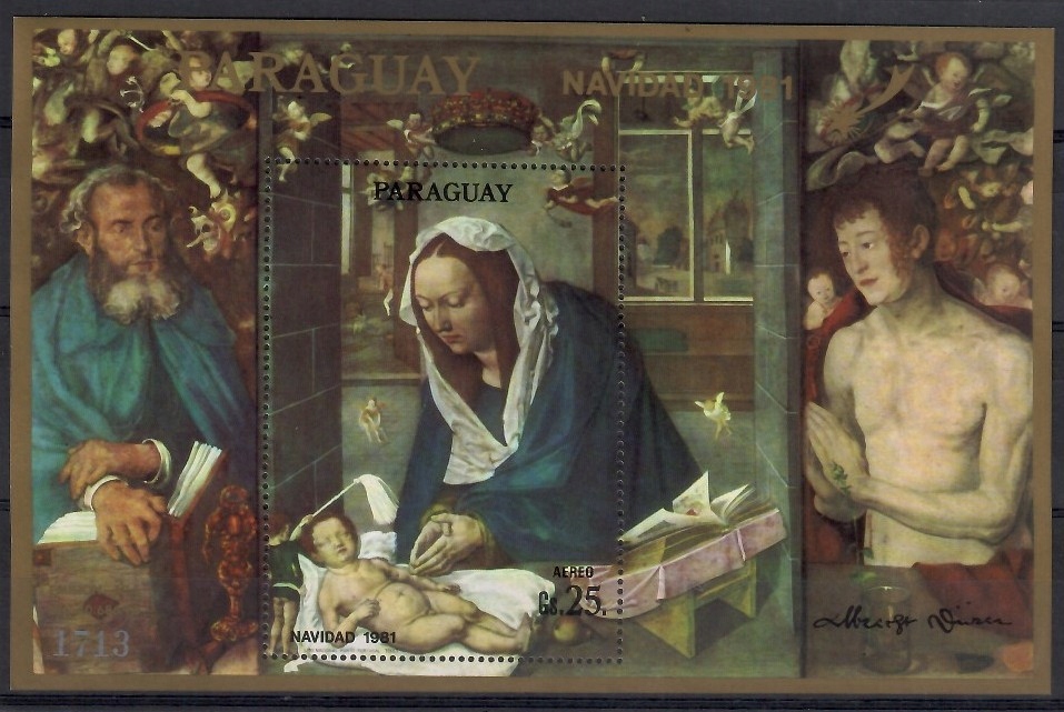 Paragwaj 1981 Mi bl 370 Czyste **