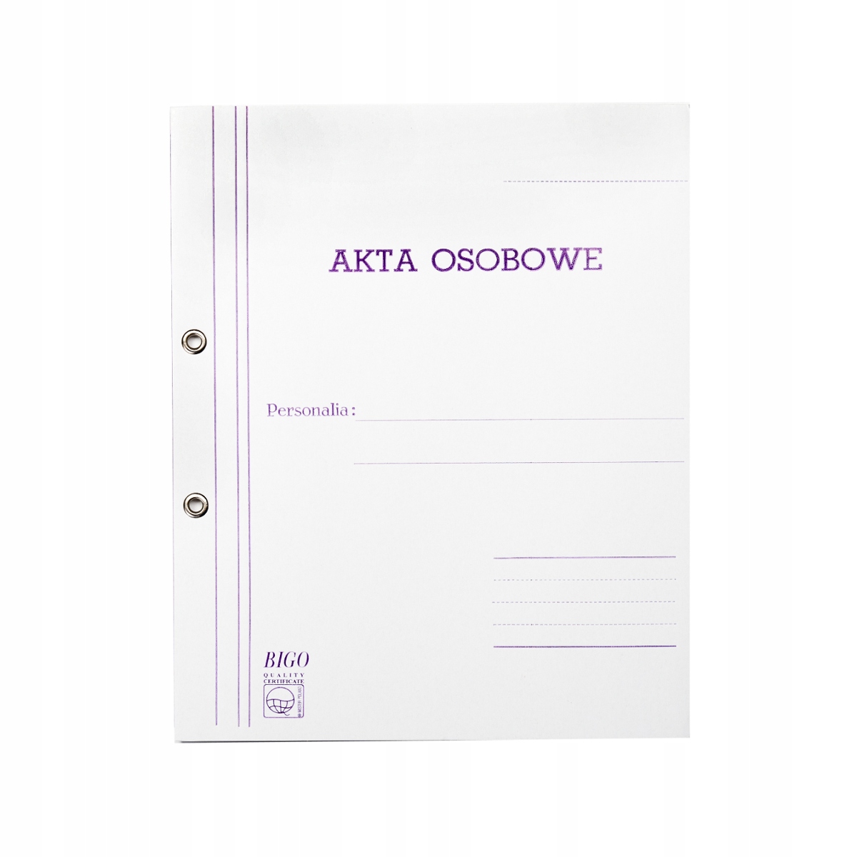 

Teczka Akt Osobowych Oczkowa Bigo 10 Sztuk