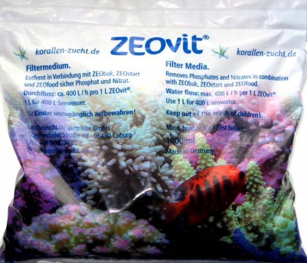 Korallen Zucht Zeovit 1000 ML Směs Zeolitů Pro Filtraci Vody
