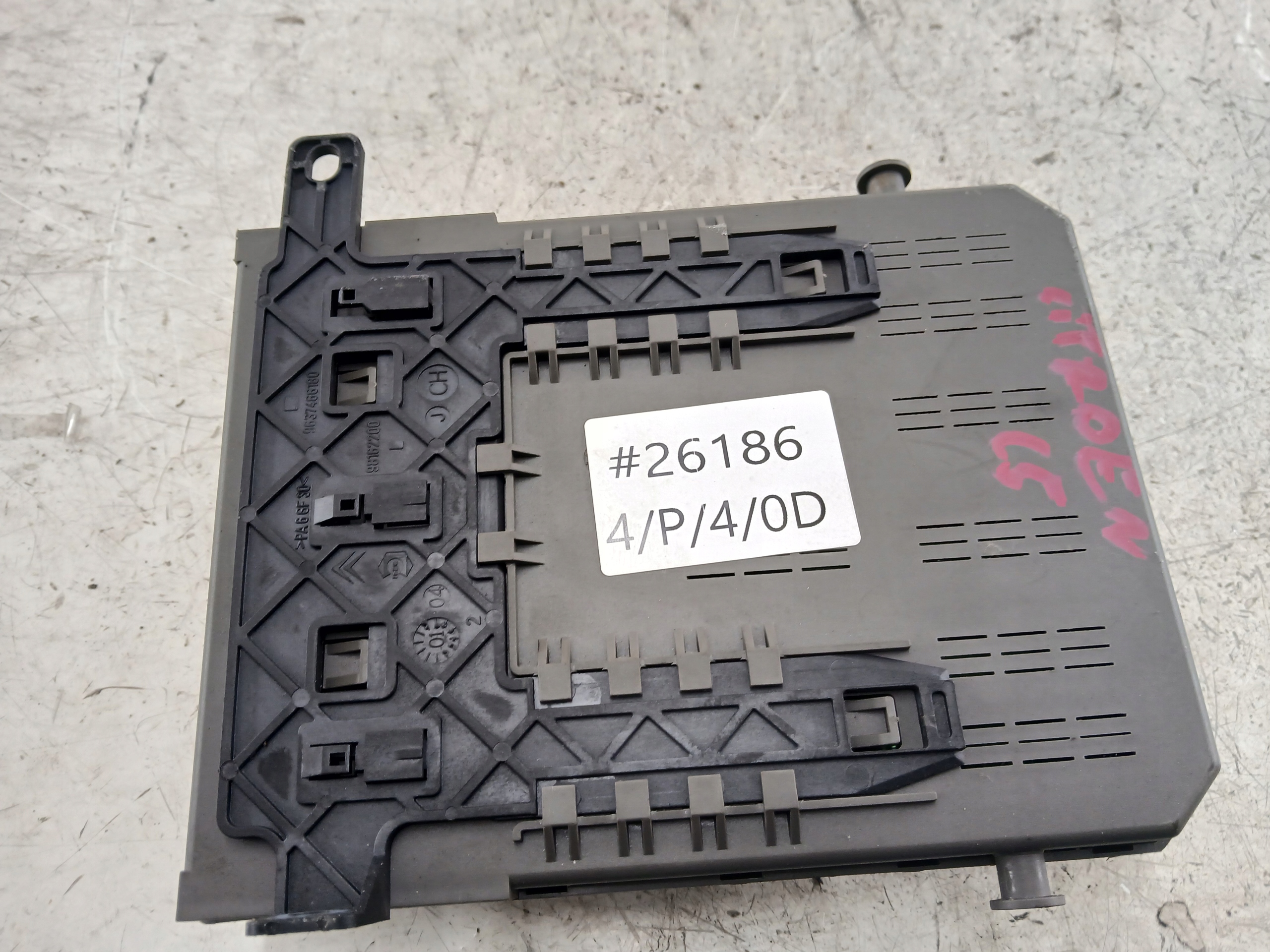 CITROEN C5 e CENTRALINA FUSIBILI 9661940480