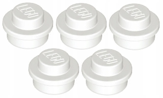 LEGO P ytka 1x1 Bia a White 4073 614101 x5 11418889776 Allegro.pl
