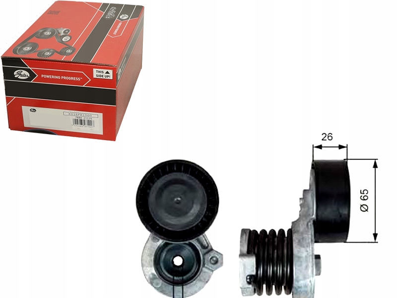 Gates ROLKA NAPINACZA PASKA KLINOWEGO [GATES] T39340 GATxZawOil za 308 ...