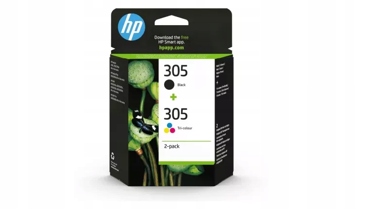 Zestaw Tuszów Hp 305 Czarny Kolorowy 6ZD17AE