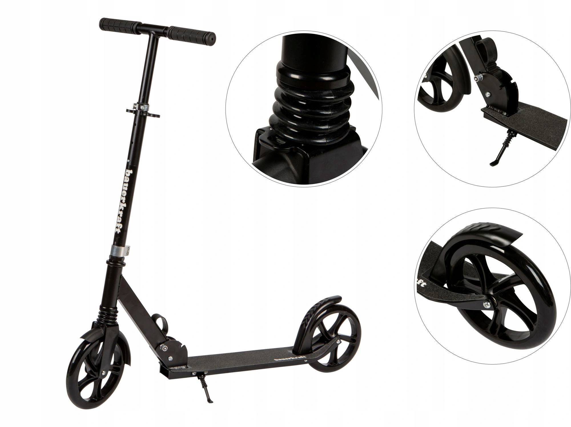 Duża składana hulajnoga 95-105 cm Bauerkraft