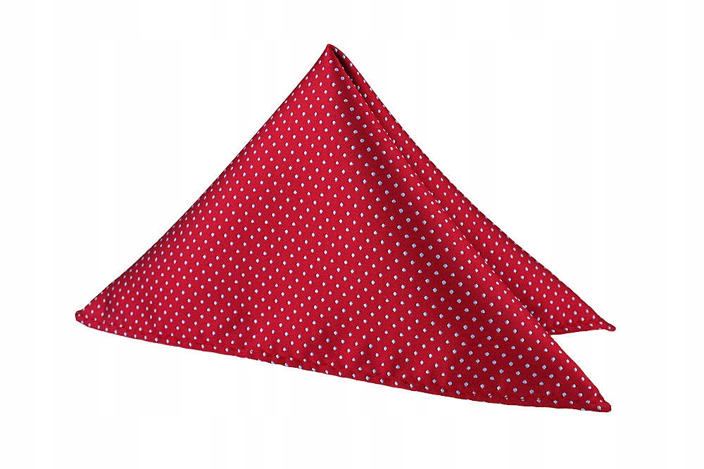 POSZETKA DO MARYNARKI CZERWONA W BŁĘKITNE KROPKI Marka Tissino