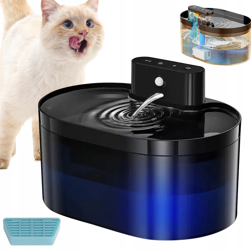 Levně Automatický Nápoj Pro Zvířata 3 Režimy Průtoku Vody 4 Filtrační Vrstvy