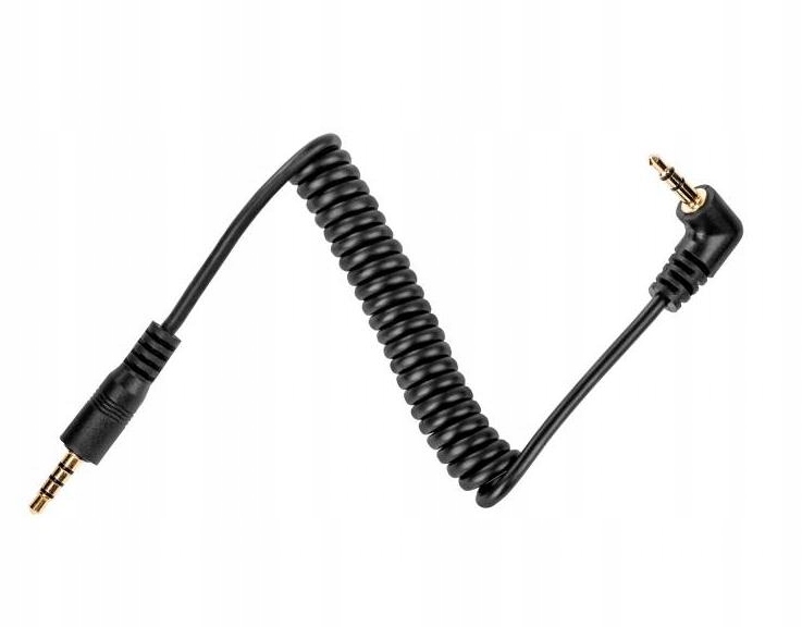 Kabel audio mini Jack TRRS / mini Jack TRS kątowy