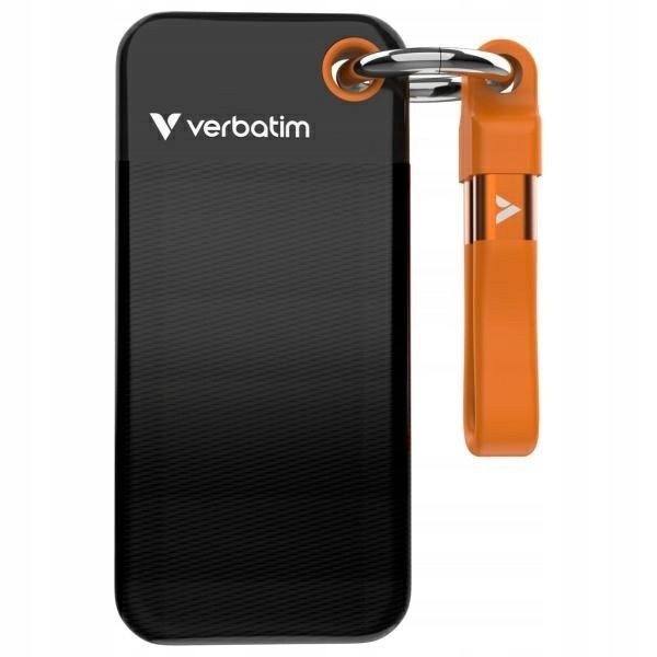 Dysk Zewnętrzny Verbatim Pocket Ssd 2TB brelok do kluczy z kablem Usb-c 3