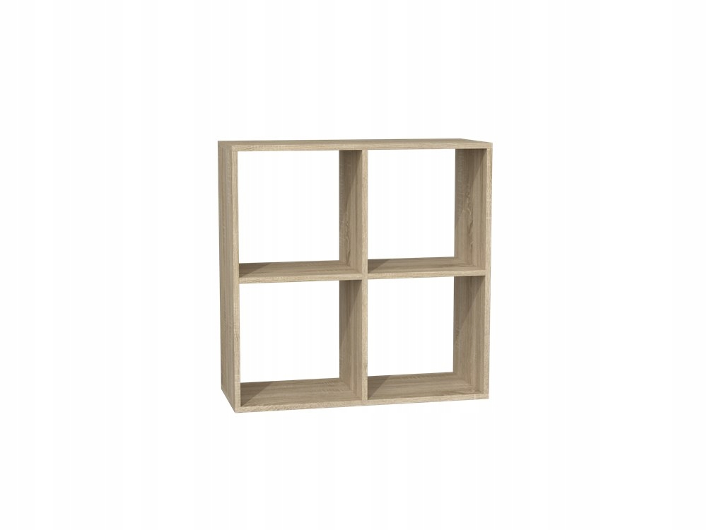 REGAŁ OTWARTY STOJĄCY PÓŁKA SZAFKA MALAX 2X2 DĄB SONOMA