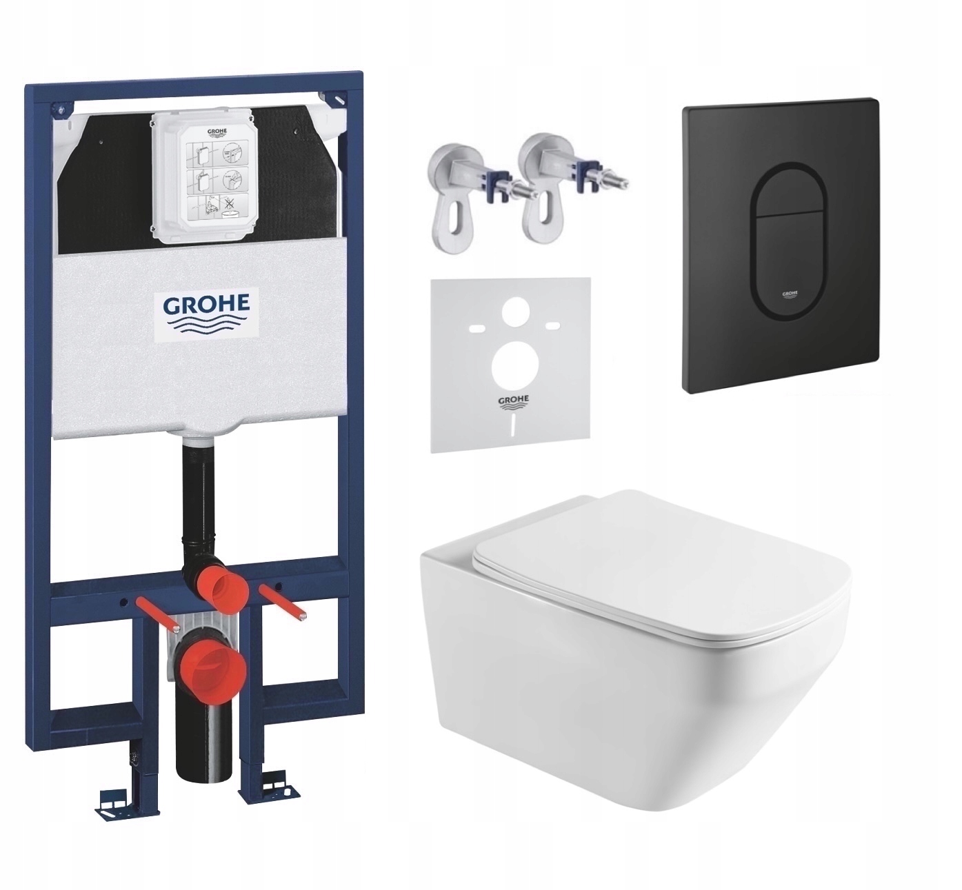 7v1 Wc Sada, Stelaz Grohe Slim Wc Miska Tornado Imprese Tlačidlo