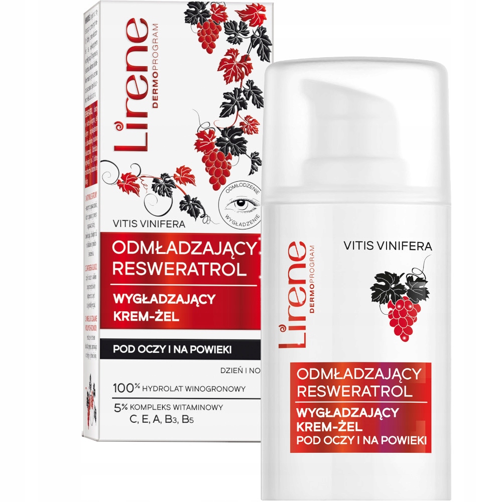 LIRENE KREM ŻEL POD OCZY RESWERATROL WYGŁADZAJĄCY