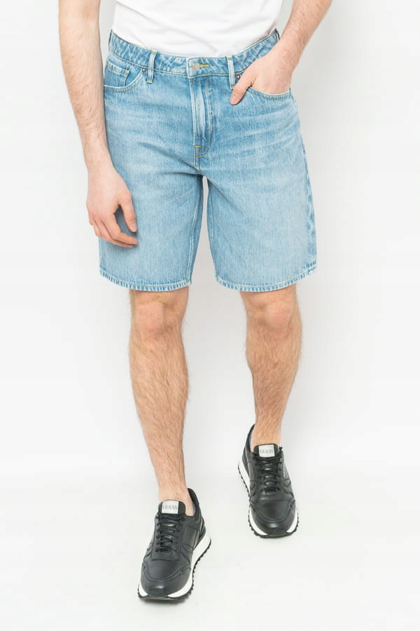 Pánské Šortky Guess M3GD27 D4Z62 Modré Kalhoty: 34