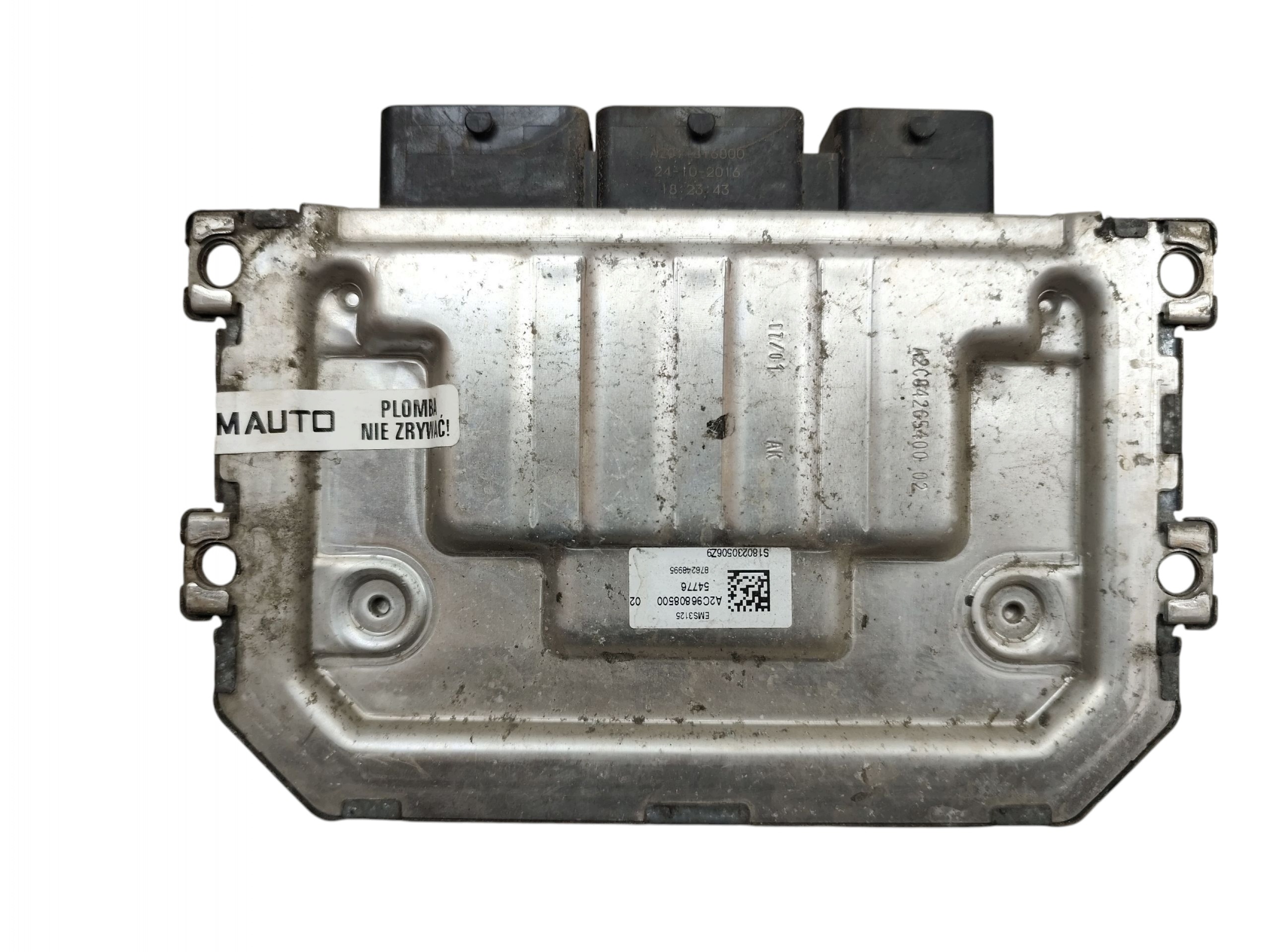 computer control unit of the engine DACIA DOKKER 1.6 SCE 102KM 237108193R 237106320R