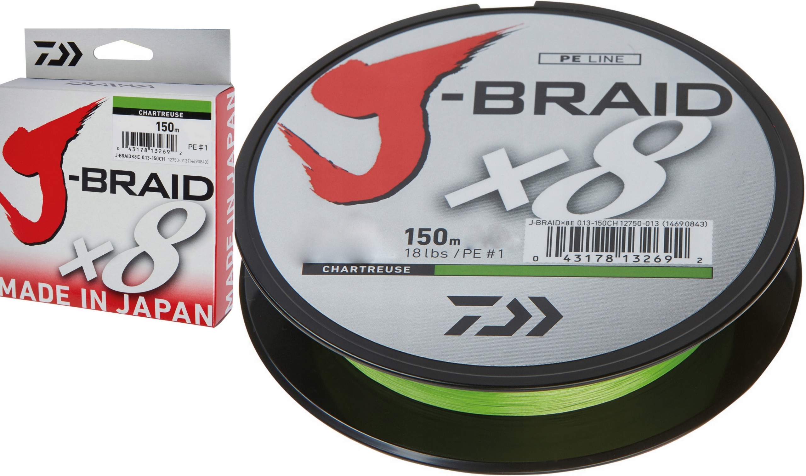 

Daiwa Plecionka J-braid X8 0,10MM 150M Zielona