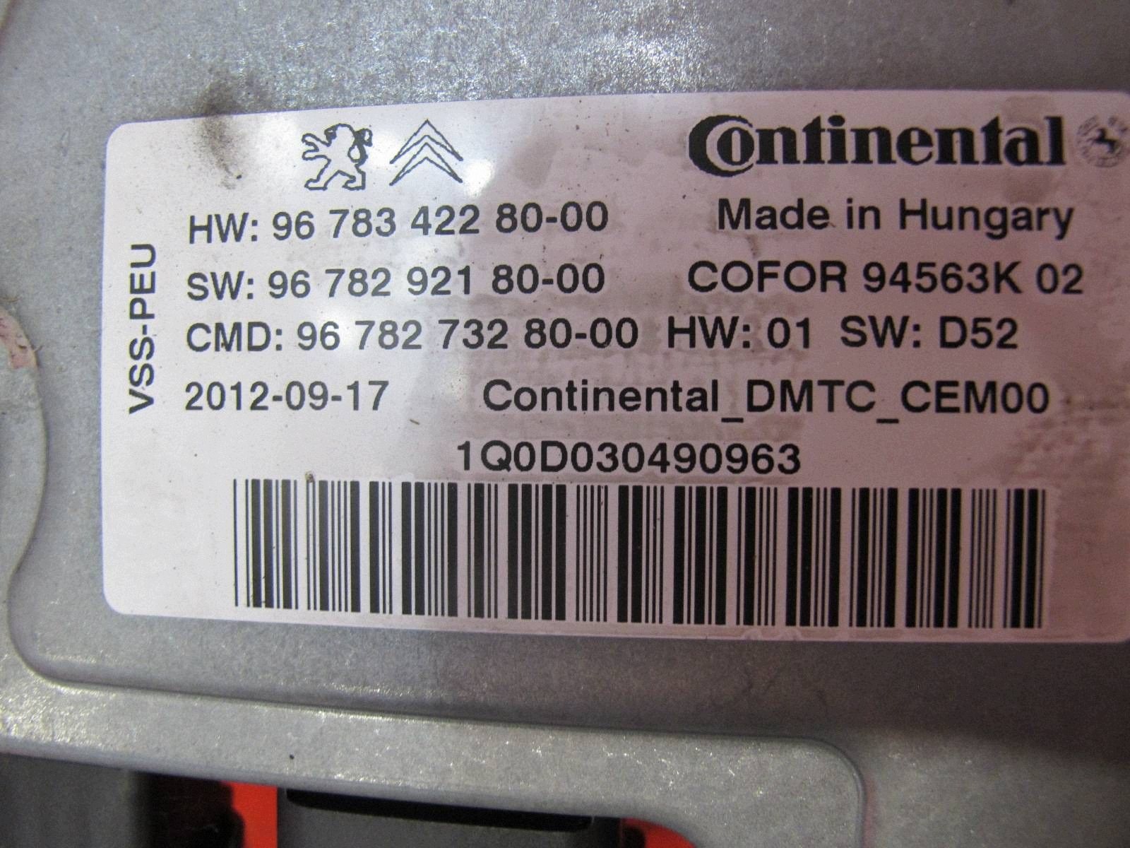 CITROEN C4 PICASSO e UA 06- modulo centralina KONDENSATOR START STOP KOMPLET