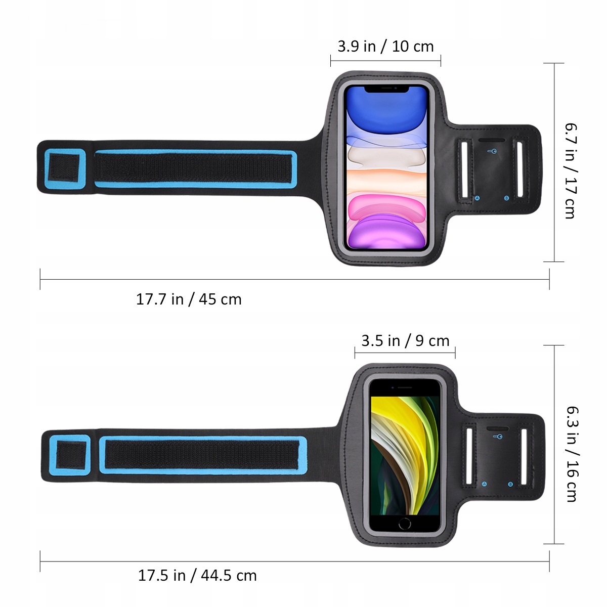 TORBA NA STOJAK NA SMARTFONA DO BIEGANIA TELEFONÓW Elementy zestawu czyścik