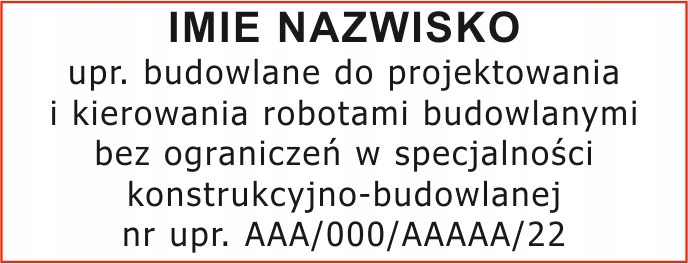 

uprawnienia budowlane pieczątka numer uprawnień