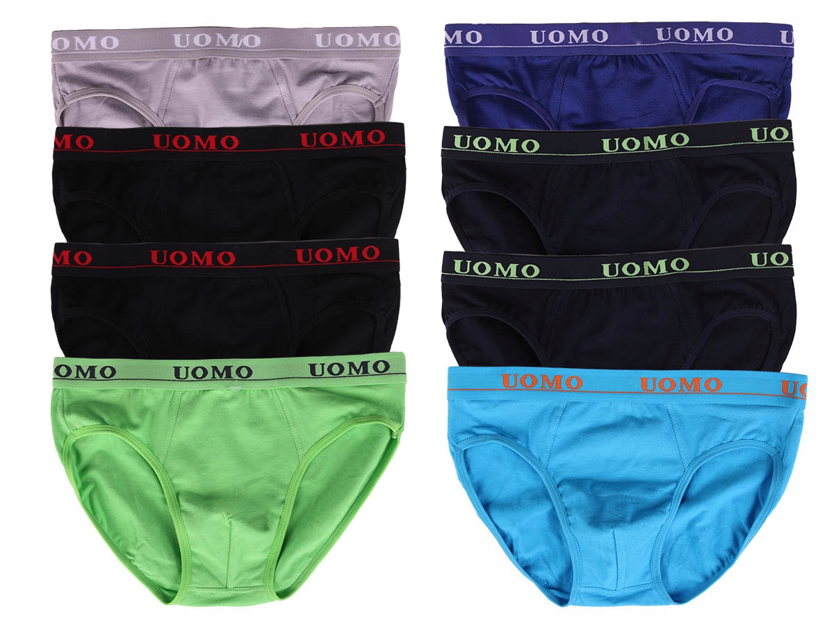 

8x Majtki Slipy Chłopięce Bawełna Premium 116-128