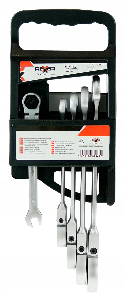 KLUCZE PLASKO OCZKOWE Z GRZECHOTKA LAMANE CRV 5EL