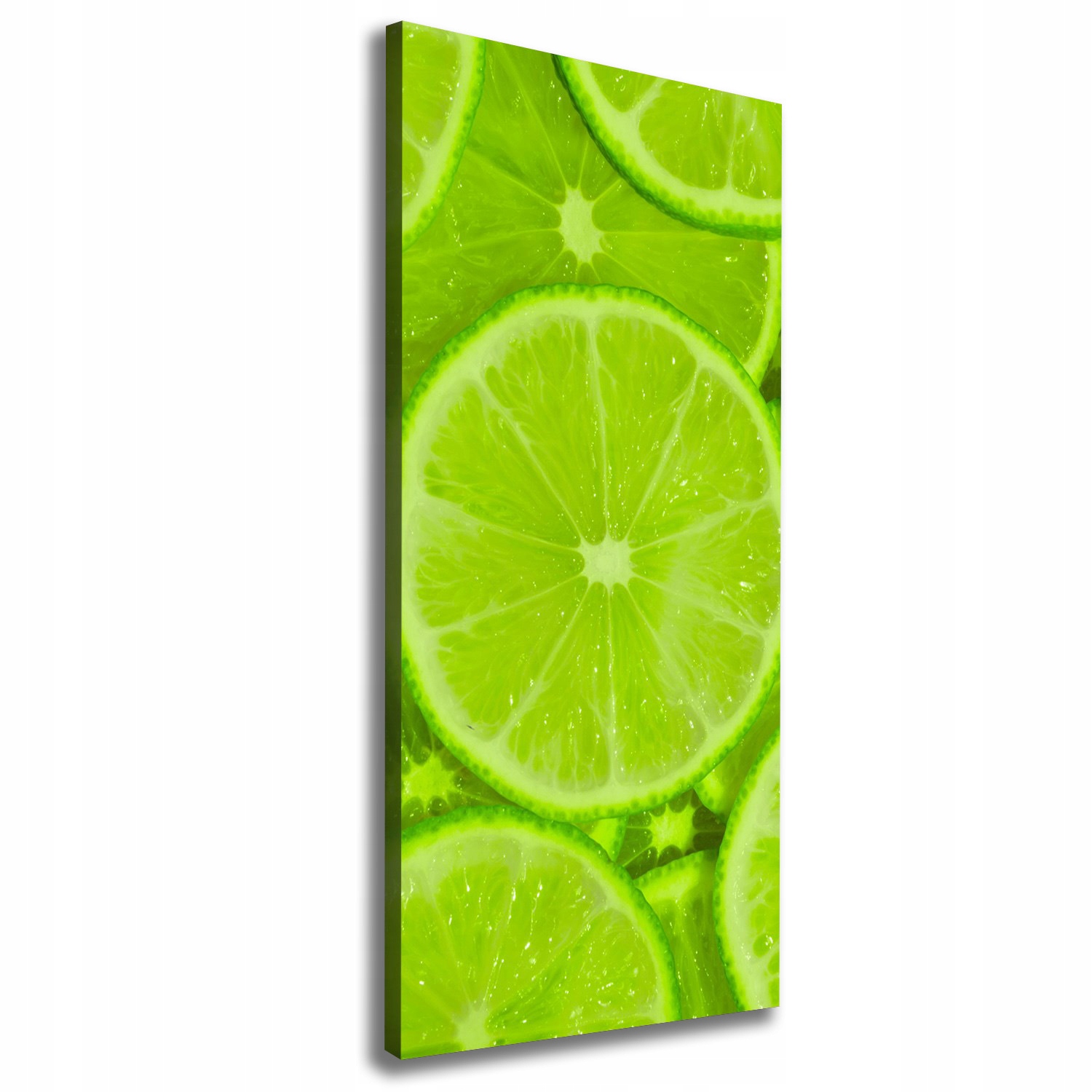 

Nowoczesny obraz canvas na ramie Limonki 50x125 cm