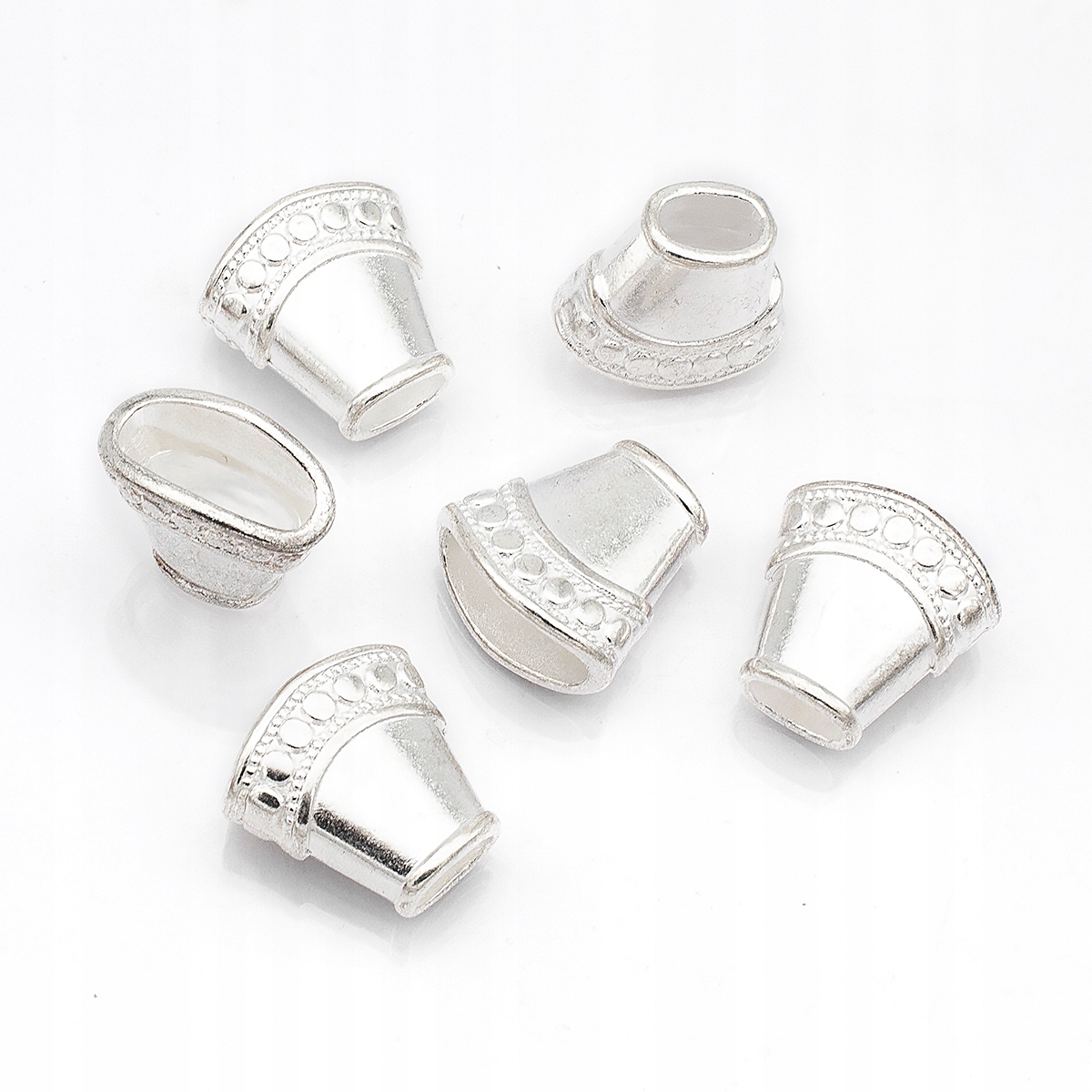 Nakładki na Koraliki Stop 15.5x16x9mm 6szt