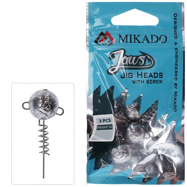 MIKADO CIĘŻAREK GŁÓWKA Z WKRĘTEM JAWS OP.3SZT. 5G