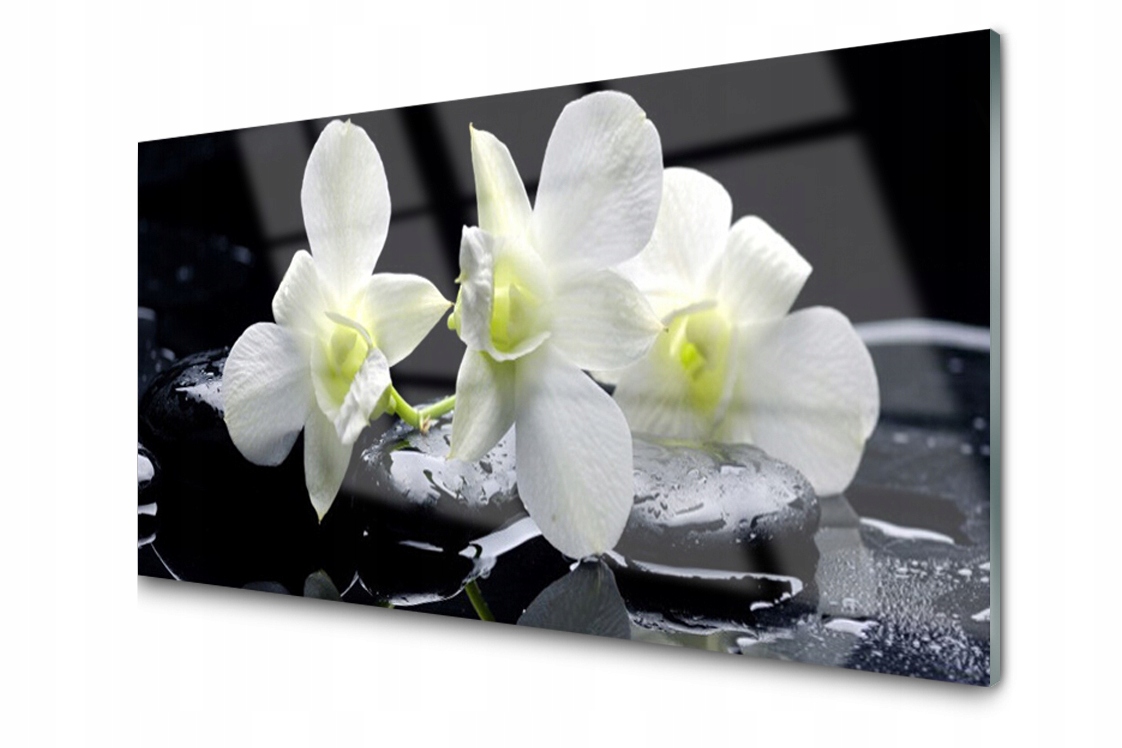

Panel szklany dekor Kwiat Roślina 120x60 + Klej