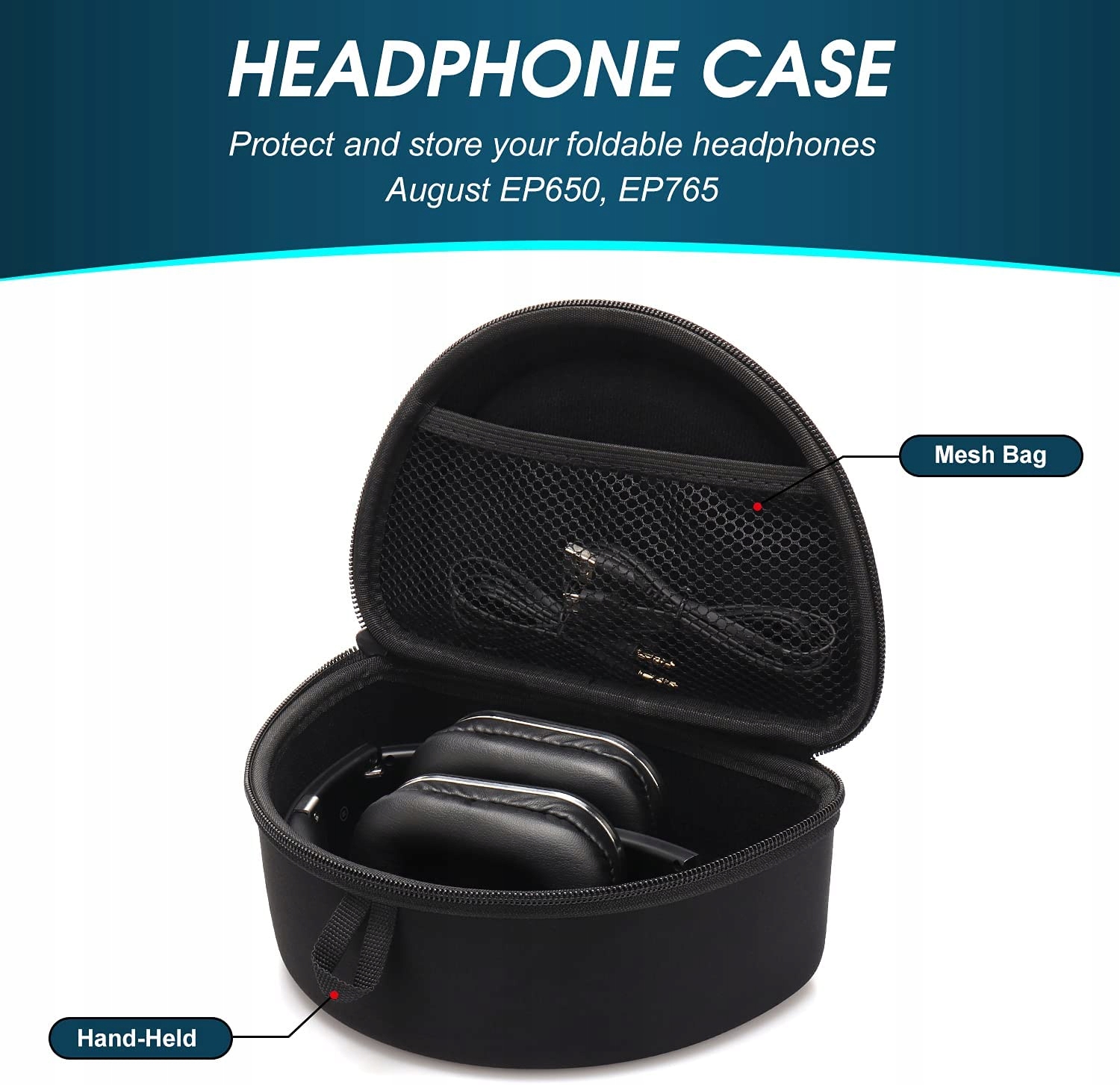 Pokrowiec etui na słuchawki August EP650 EAN (GTIN) 5053047002730