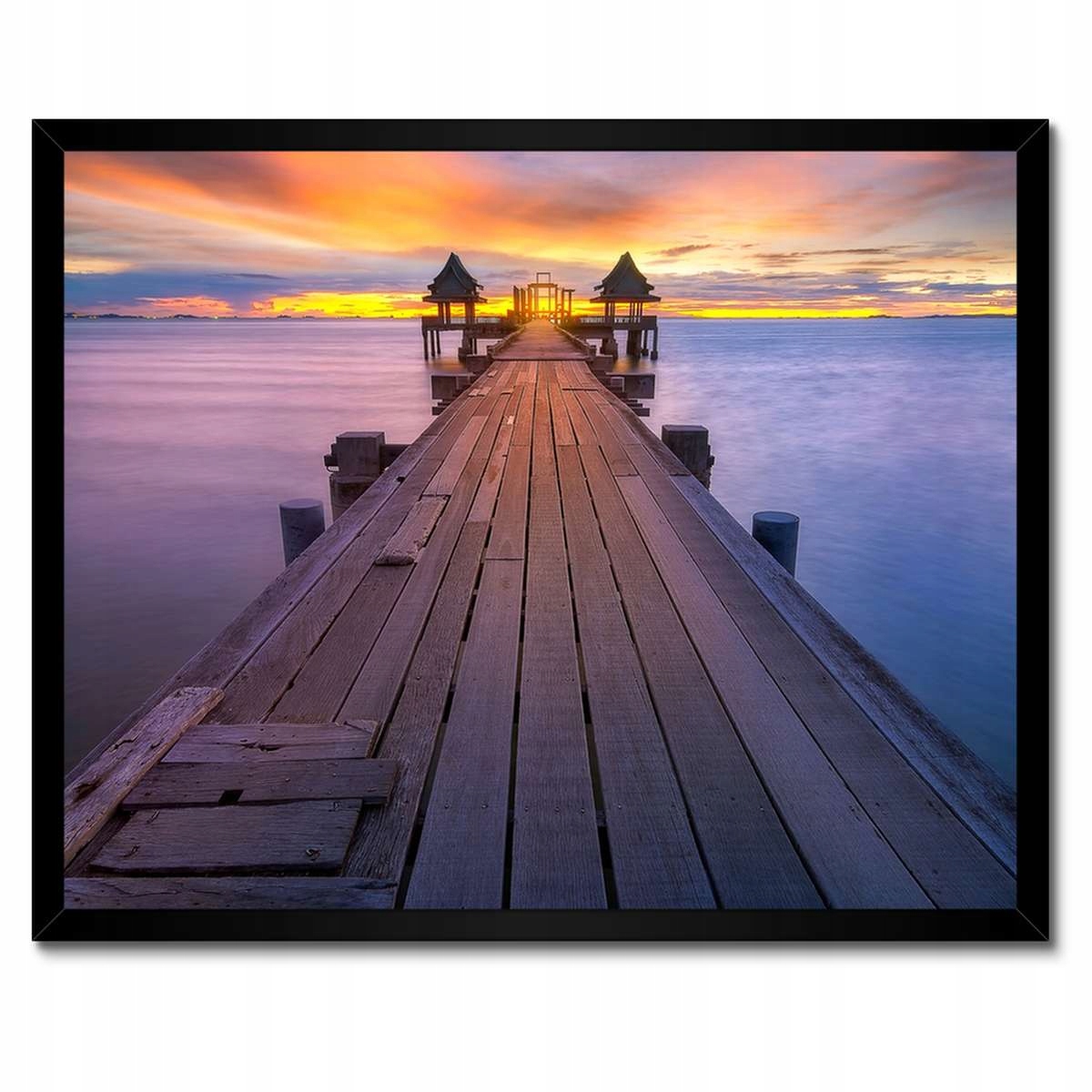 Plakáty v rámu 50x40 Most při západu slunce