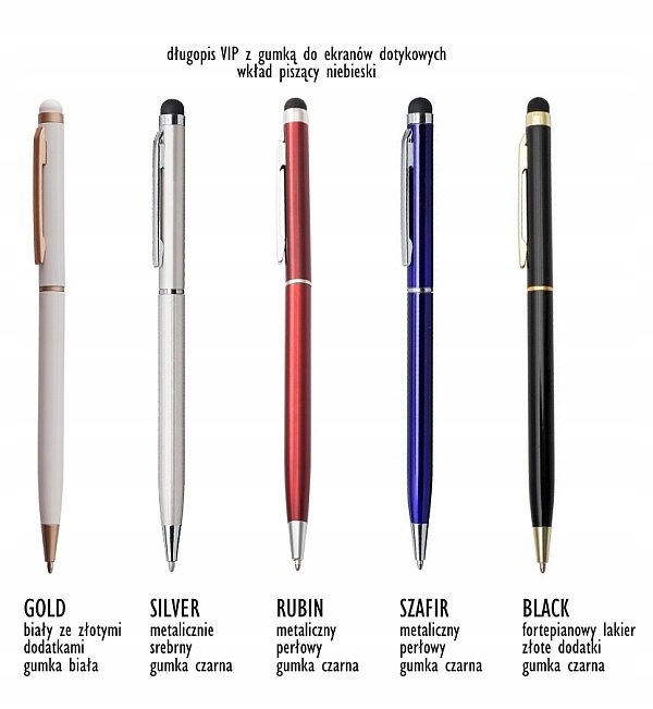 TOUCH PEN długopis z gumką dotykowy do smartfonów Marka inna