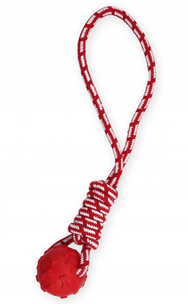 

Pet Nova SZARPAK-piłka gumowa na sznurku 40cm Czer