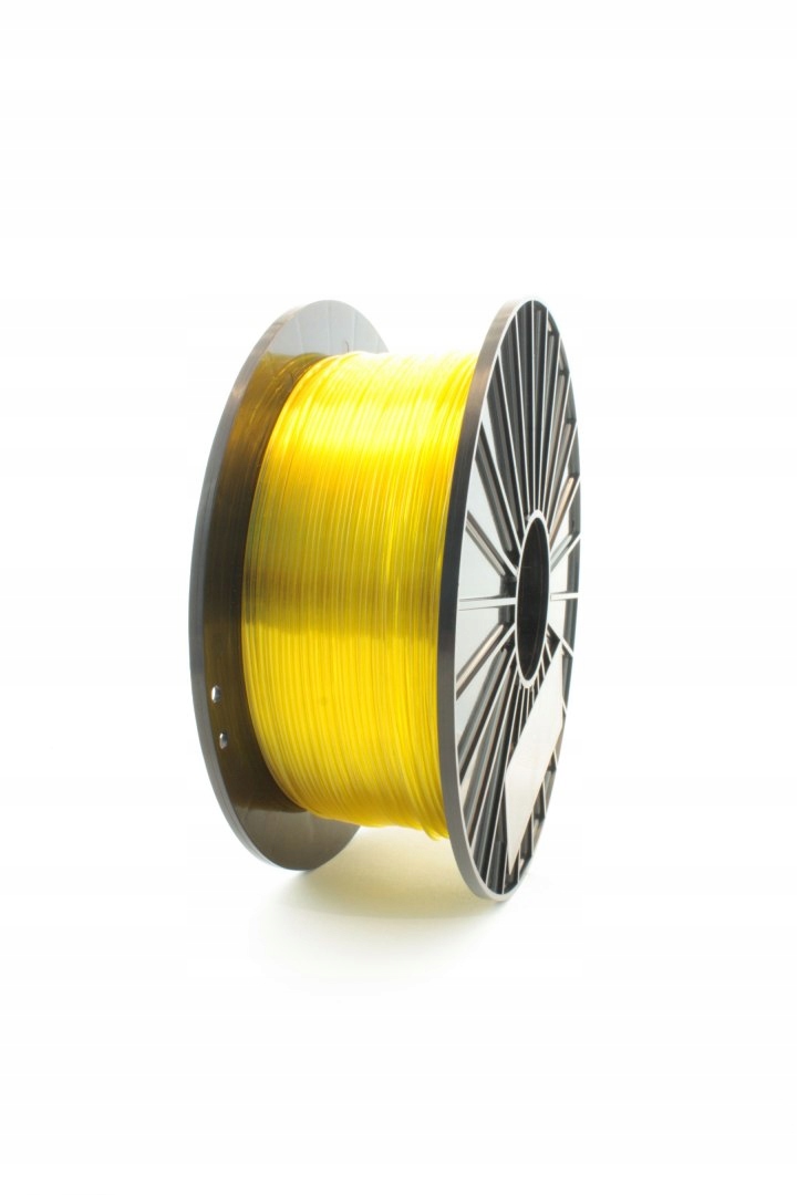 F3D Filament PETG Yellow Transparent Żółty Transparentny 0,2kg 1,75mm
